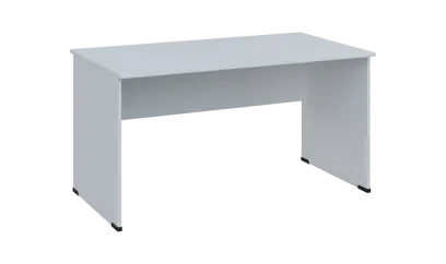 TP 8 - 14 stůl kancelářský, dřevěná podnož, deska 18 mm, široký 1400 mm, bílá
