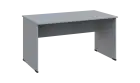 TP 8 - 14 stůl kancelářský, dřevěná podnož, deska 18 mm, široký 1400 mm, šedá