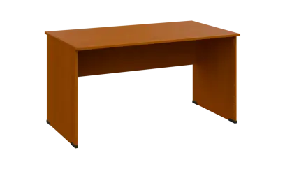 TP 8 - 14 stůl kancelářský, dřevěná podnož, deska 18 mm, široký 1400 mm, třešeň šumavská