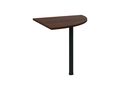 OS 28 - 8 deska spojovací, kovová podnož černá, síla desky 25 mm, široká 800 mm, ořech královský