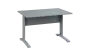 OPK 28 - 12 stůl kancelářský, kovová podnož stříbrná, deska 25 mm, široký 1200 mm, šedá