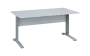OPK 28 - 16 stůl kancelářský, kovová podnož stříbrná, deska 25 mm, široký 1600 mm, bílá
