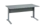 OPK 28 - 16 stůl kancelářský, kovová podnož stříbrná, deska 25 mm, široký 1600 mm, šedá