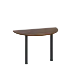 LJC 2 - 120 přístavba jednací, kovová podnož černá, síla desky 25 mm, široká 1200 mm, ořech královsk