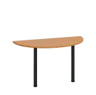 LJC 2 - 140 přístavba jednací, kovová podnož černá, síla desky 25 mm, široká 1400 mm, buk Royal