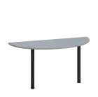 LJC 2 - 160 přístavba jednací, kovová podnož černá, síla desky 25 mm, široká 1600 mm, šedá