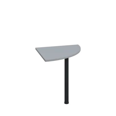 LS 27 - 7 deska spojovací, kovová podnož černá, síla desky 25 mm, široká 700 mm, šedá