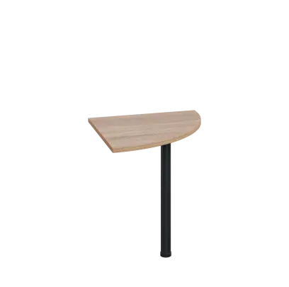 LS 27 - 7 deska spojovací, kovová podnož černá, síla desky 25 mm, široká 700 mm, dub bardolino