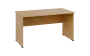 OPL 27 - 14 stůl kancelářský, dřevěná podnož, deska 25 mm, široký 1400 mm, javor horský