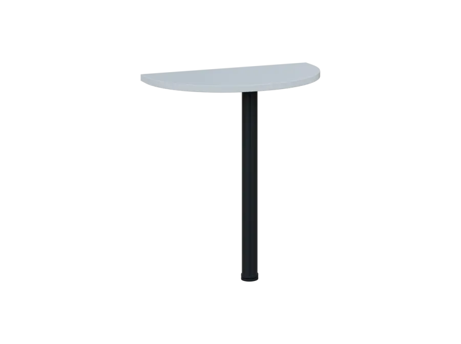 OJD 2 - 70 přístavba jednací, kovová podnož černá, síla desky 25 mm, široká 700 mm, bílá