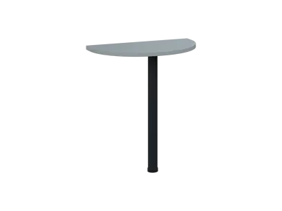 OJD 2 - 70 přístavba jednací, kovová podnož černá, síla desky 25 mm, široká 700 mm, šedá