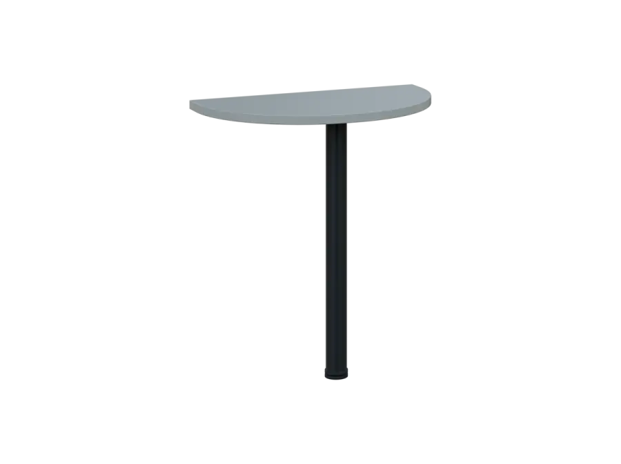 OJD 2 - 70 přístavba jednací, kovová podnož černá, síla desky 25 mm, široká 700 mm, šedá