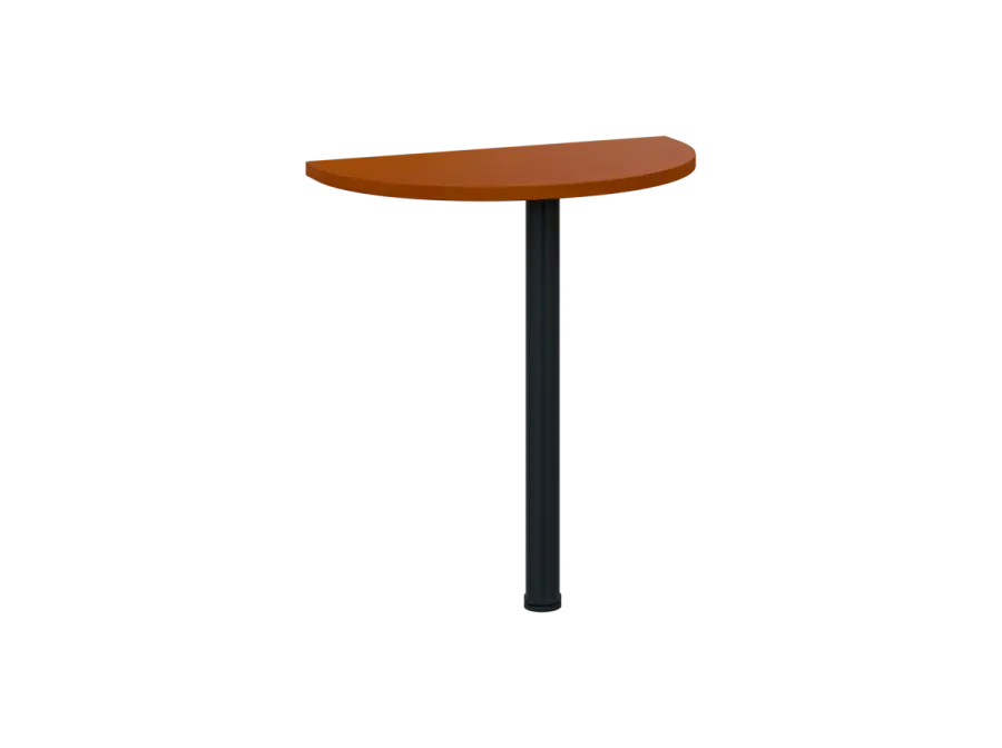 OJD 2 - 70 přístavba jednací, kovová podnož černá, síla desky 25 mm, široká 700 mm, třešeň šumavská