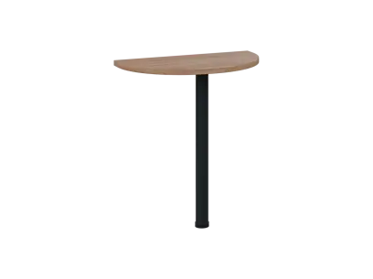 OJD 2 - 70 přístavba jednací, kovová podnož černá, síla desky 25 mm, široká 700 mm, dub bardolino