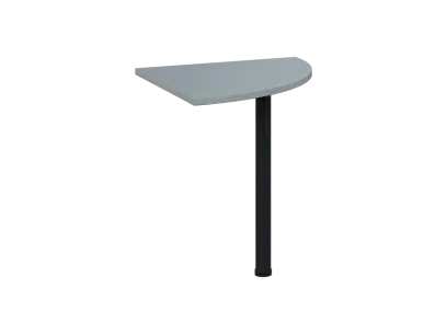OS 27 - 7 deska spojovací, kovová podnož černá, síla desky 25 mm, široká 700 mm, šedá