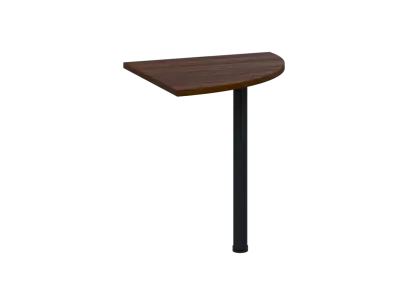 OS 27 - 7 deska spojovací, kovová podnož černá, síla desky 25 mm, široká 700 mm, ořech královský