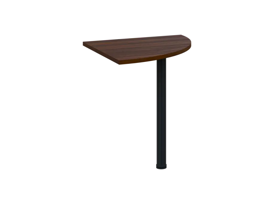 OS 27 - 7 deska spojovací, kovová podnož černá, síla desky 25 mm, široká 700 mm, ořech královský