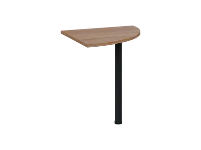 OS 27 - 7 deska spojovací, kovová podnož černá, síla desky 25 mm, široká 700 mm, dub bardolino