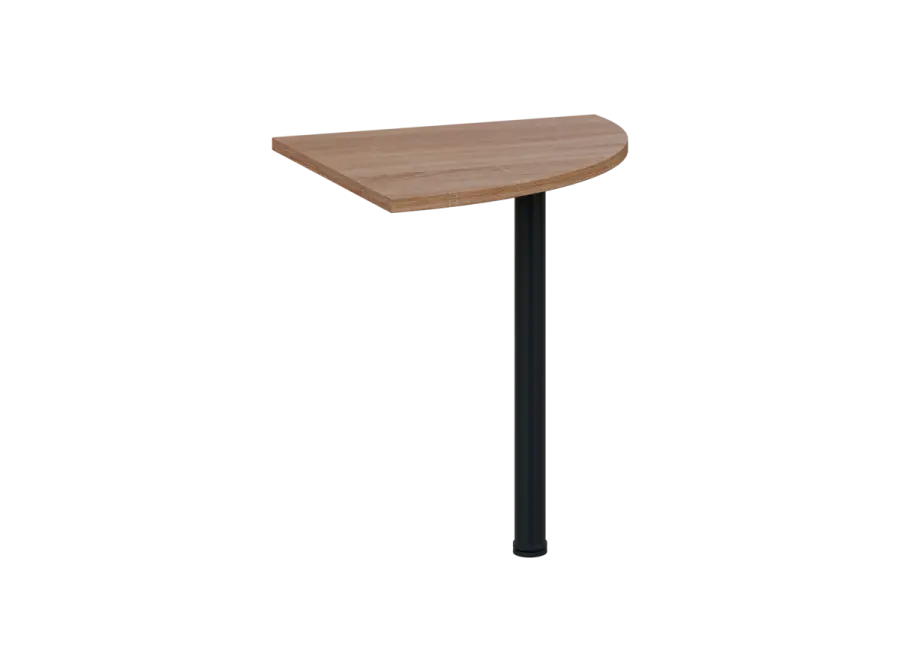 OS 27 - 7 deska spojovací, kovová podnož černá, síla desky 25 mm, široká 700 mm, dub bardolino