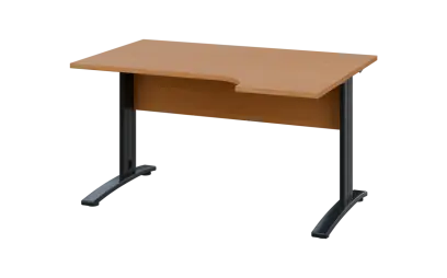 ORK 28 - 144 stůl kancelářský, rohový, pravý, kovová podnož černá, deska 25 mm, široký 1400 mm, buk ORK 28 - 144 stůl kancelářský, rohový, pravý, kovová podnož černá, deska 25 mm, široký 1400 mm, buk royal