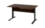 ORK 28 - 146 stůl kancelářský, rohový, pravý, kovová podnož černá, deska 25 mm, široký 1400 mm, ořech královský