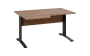 ORK 28 - 146 stůl kancelářský, rohový, levý, kovová podnož černá, deska 25 mm, široký 1400 mm, dub bardolino