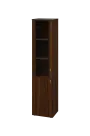 EN 5 - 4DS skříň 2-dveřová/1-sklo/, úzká, levá lamino - ořech královský