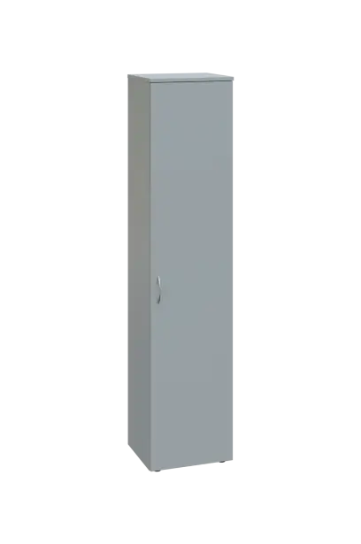 EN 5 - 4D skříň 1-dveřová, úzká, pravá lamino - šedá