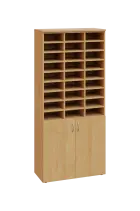 ERG - 5 skříňka 2-dveřová, 3 x registrační vložka lamino - javor horský