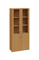 EN 5 - 8DS skříň 4-dveřová/2-sklo/, široká lamino - buk Royal