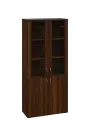 EN 5 - 8DS skříň 4-dveřová/2-sklo/, široká lamino - ořech královský
