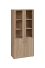 EN 5 - 8DS skříň 4-dveřová/2-sklo/, široká lamino - dub bardolino