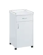 NSL - 14 KO stolek noční k lůžku, pravostranný lamino - bílá