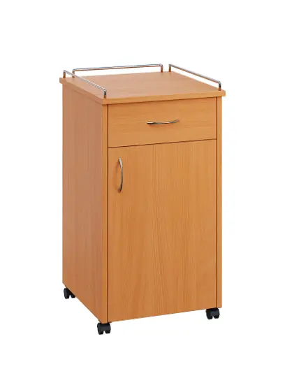 NSL - 14 KO stolek noční k lůžku, pravostranný lamino - buk Royal