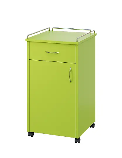 NSL - 14 KO stolek noční k lůžku, levostranný, lamino - jarní zeleň