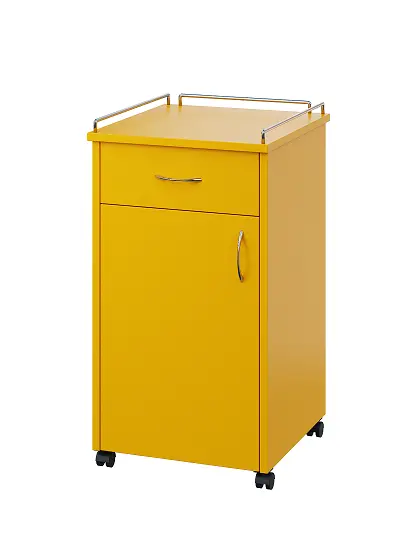 NSL - 14 KO stolek noční k lůžku, levostranný, lamino - žlutá odio