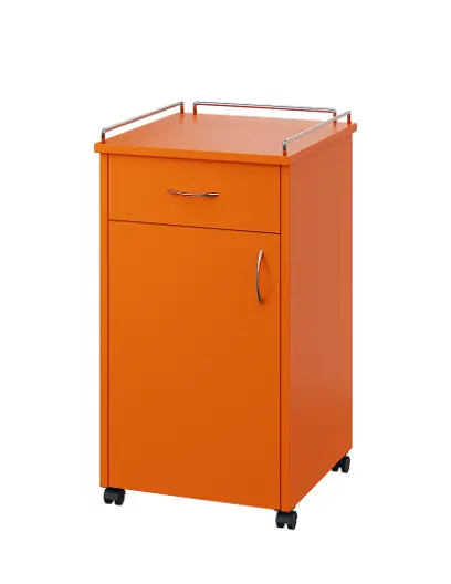 NSL - 14 KO stolek noční k lůžku, levostranný, lamino - pomeranč