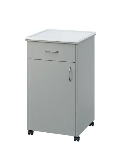 NSL - 14 PV stolek noční k lůžku, levostranný lamino - šedá