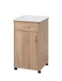 NSL - 14 PV stolek noční k lůžku, levostranný lamino - dub bardolino
