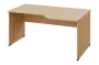 EZL 18 - 166 stůl kancelářský, rohový, pravý, dřevěná podnož, deska 18 mm, široký 1600 mm, bříza světlá