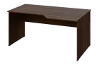 EZL 18 - 166 stůl kancelářský, rohový, pravý, dřevěná podnož, deska 18 mm, široký 1600 mm, ořech krá