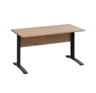 LK 27 - 14 stůl kancelářský, kovová podnož černá, deska 25 mm, široký 1400 mm, dub bardolino