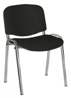 ALTAMIRA židle konferenční, kostra chrom, látka SUE 1 černá