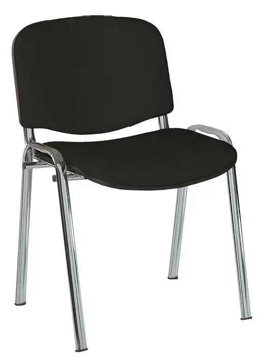 ALTAMIRA židle konferenční, kostra chrom, látka SUE 1 černá