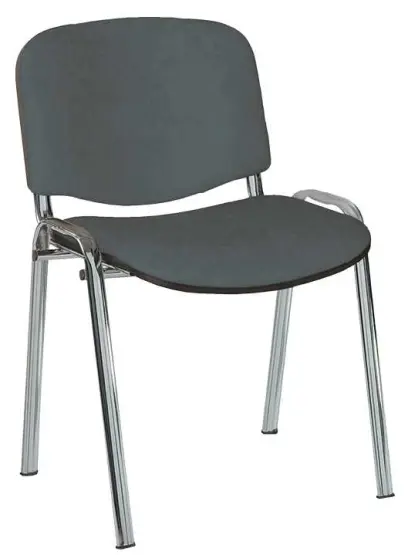 ALTAMIRA židle konferenční, kostra chrom, látka SUE 24 tmavě šedá