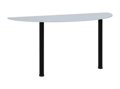 TJC - 160 přístavba jednací, kovová podnož černá, síla desky 18 mm, široká 1600 mm, bílá