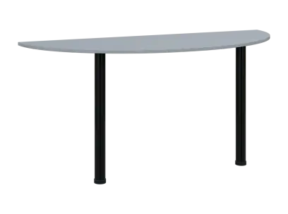 TJC - 160 přístavba jednací, kovová podnož černá, síla desky 18 mm, široká 1600 mm, šedá