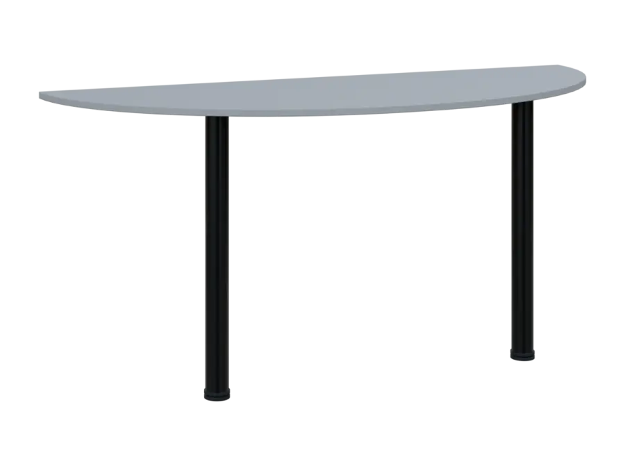 TJC - 160 přístavba jednací, kovová podnož černá, síla desky 18 mm, široká 1600 mm, šedá