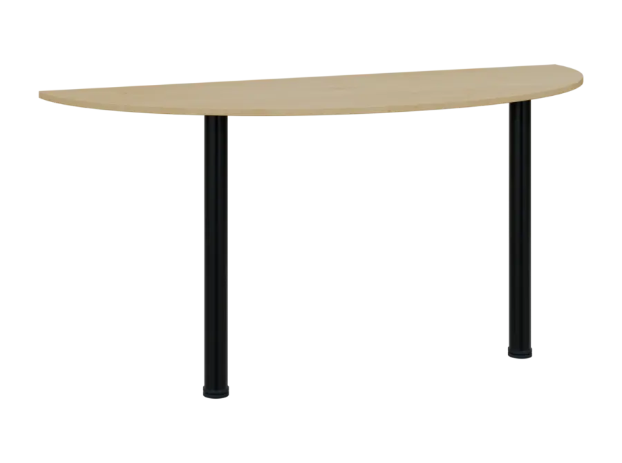 TJC - 160 přístavba jednací, kovová podnož černá, síla desky 18 mm, široká 1600 mm, javor horský