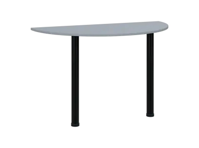 TJC - 120 přístavba jednací, kovová podnož černá, síla desky 18 mm, široká 1200 mm, šedá